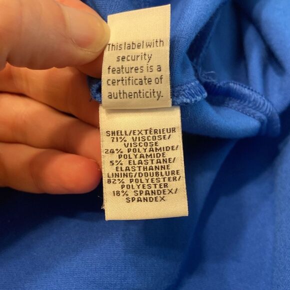 Diane von Furstenberg Royal Blue Jeannie Mini Dress Size 8 - Picture 8 of 9